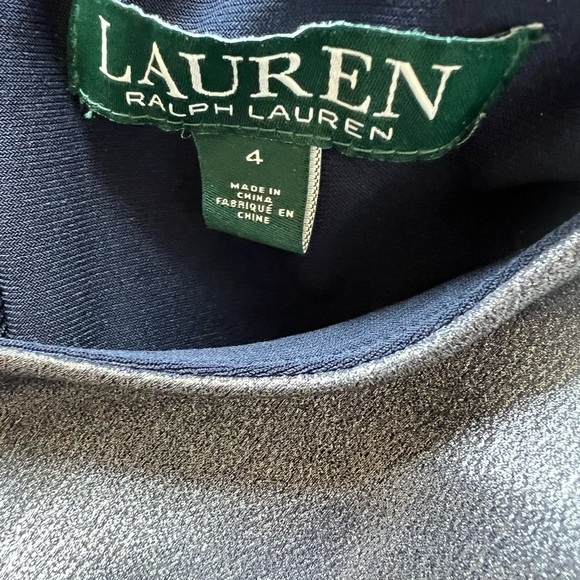 Ralph Lauren silver cocktail dress, size 4 - Picture 3 of 4